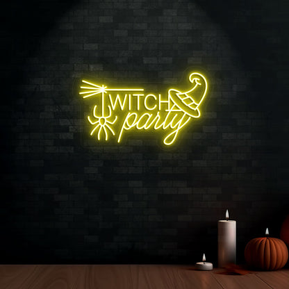 Witch Party Neon Sign