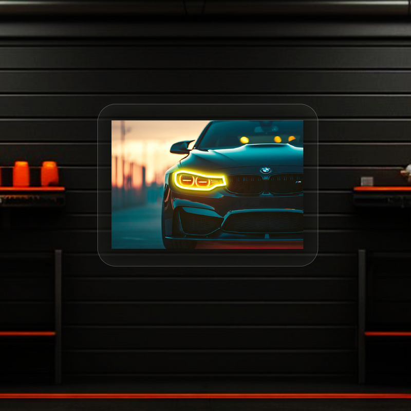 BMW F80 M3 Headlight Neon Artwork Sign
